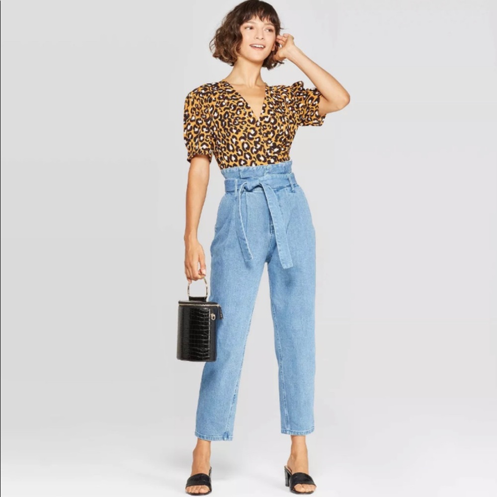 Who what wear wrap top size L